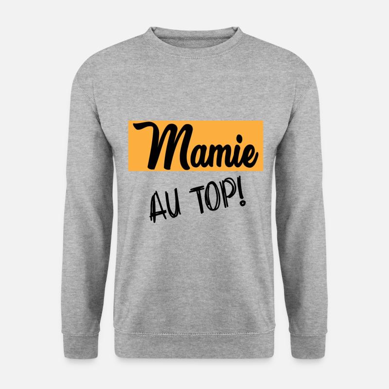 Oma - Unisex Pullover - Weißgrau meliert