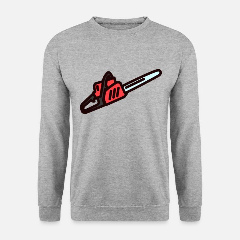 Holzfäller - Unisex Pullover - Weißgrau meliert