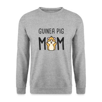 Cochon d'Inde maman cochon d'Inde - Sweat-shirt Unisexe - gris chiné - Devant - Alina (178cm) & Michal (187cm)