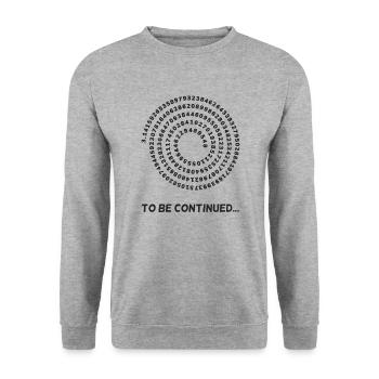 Pi To Be Continued Mathematics - Unisex Sweatshirt - salt & pepper - Front - Alina (178cm) & Michal (187cm)