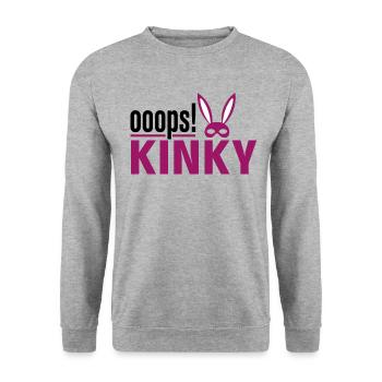 Kinky - Unisex Pullover - Weißgrau meliert - Vorne - Alina (178cm) & Michal (187cm)