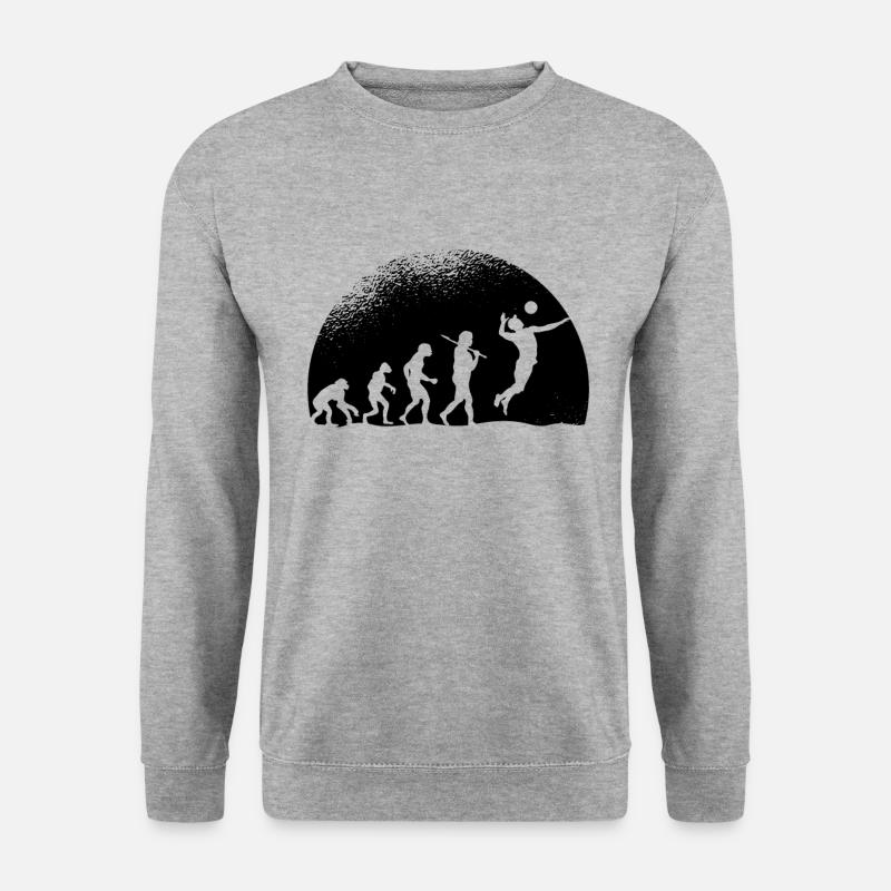 Evolution Volleyball - Unisex Pullover - Weißgrau meliert