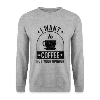 Coffee saying funny coffee gifts - Unisex Sweatshirt - salt & pepper - Front - Alina (178cm) & Michal (187cm)