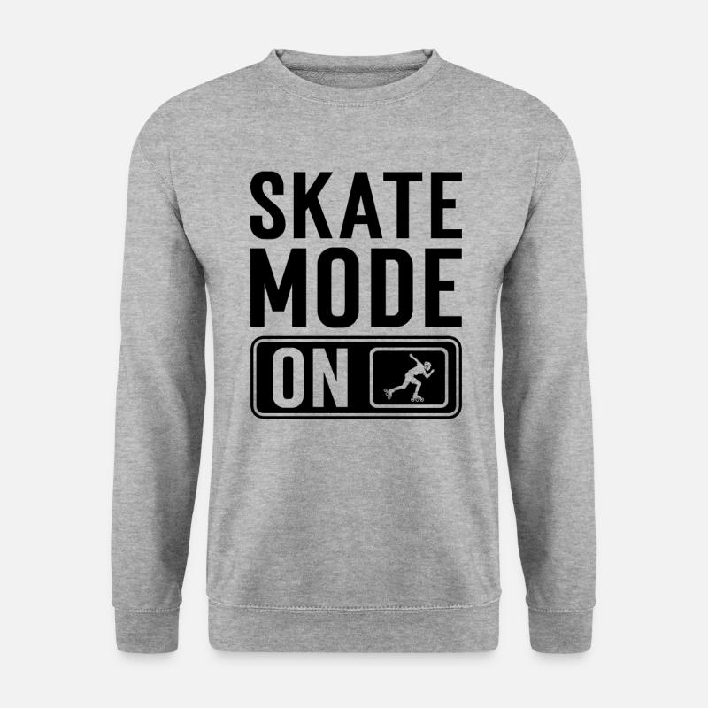Rollerskating - Unisex Pullover - Weißgrau meliert