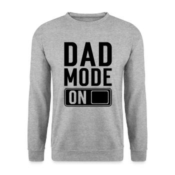 Father-to-be Father Gift Saying - Unisex Sweatshirt - salt & pepper - Front - Alina (178cm) & Michal (187cm)