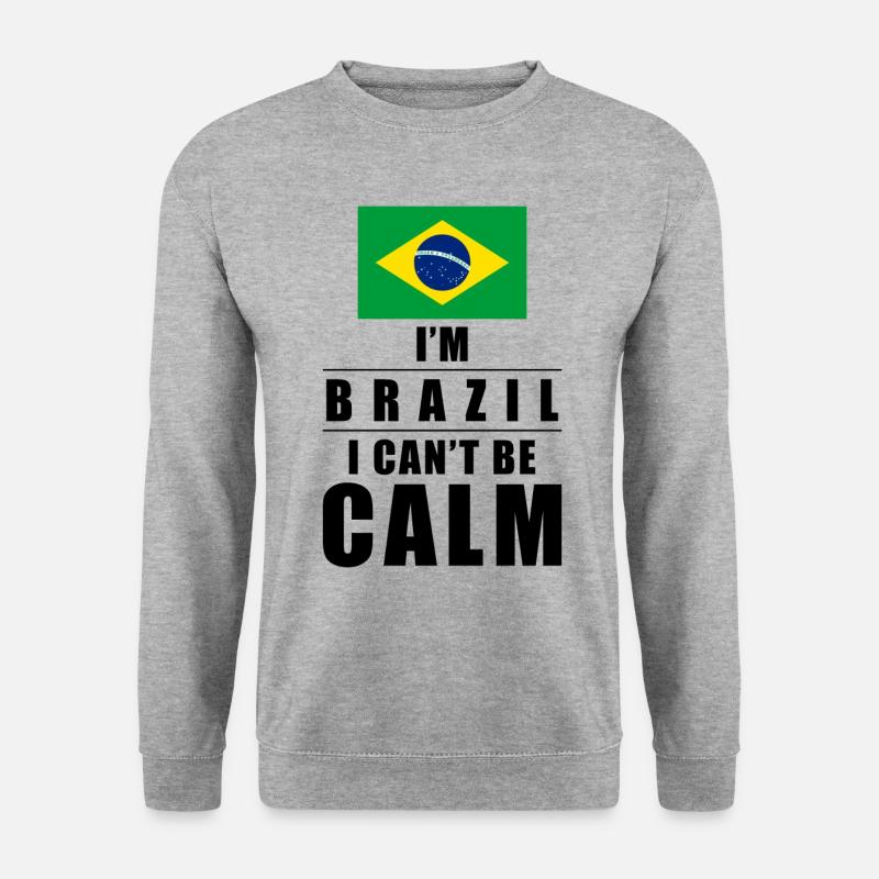 Brasilianer Spruch - Unisex Pullover - Weißgrau meliert