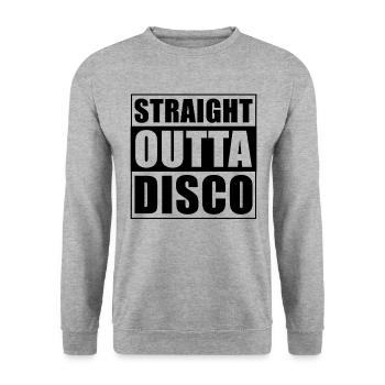 Discothèque directe - Sweat-shirt Unisexe - gris chiné - Devant - Alina (178cm) & Michal (187cm)