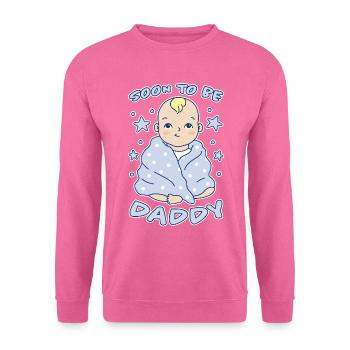 Bébé Père Grossesse Dire Papa Cadeau - Sweat-shirt Unisexe - rose - Devant