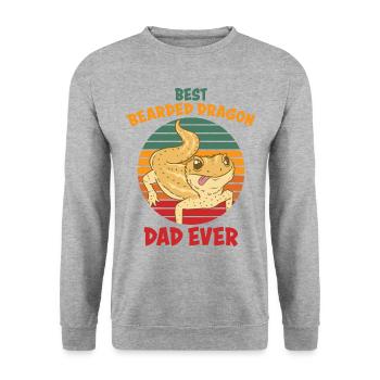 Bearded Dragons Reptile Reptiles Gift - Unisex Sweatshirt - salt & pepper - Front - Alina (178cm) & Michal (187cm)