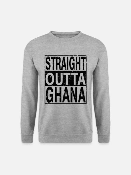 Ghana Straight outta Ghana - Unisex Sweatshirt - salt & pepper