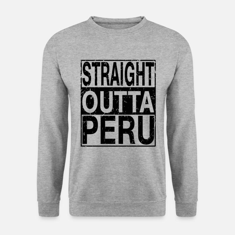 Peru Rett ut av Peru - Genser unisex - gråhvit melert