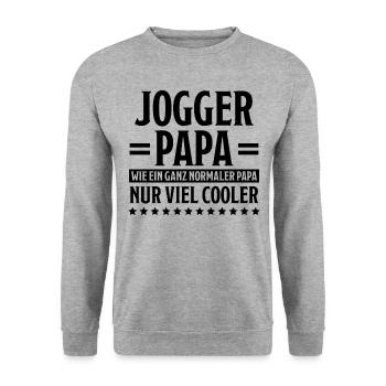 Jogger Laufen Lustiger Spruch Joggen Geschenk - Unisex Pullover - Weißgrau meliert - Vorne - Alina (178cm) & Michal (187cm)