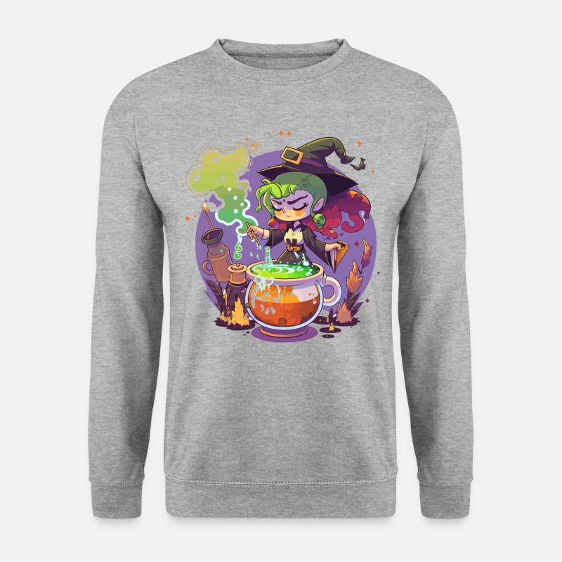 Kessel-Gebräu - Unisex Pullover - Weißgrau meliert