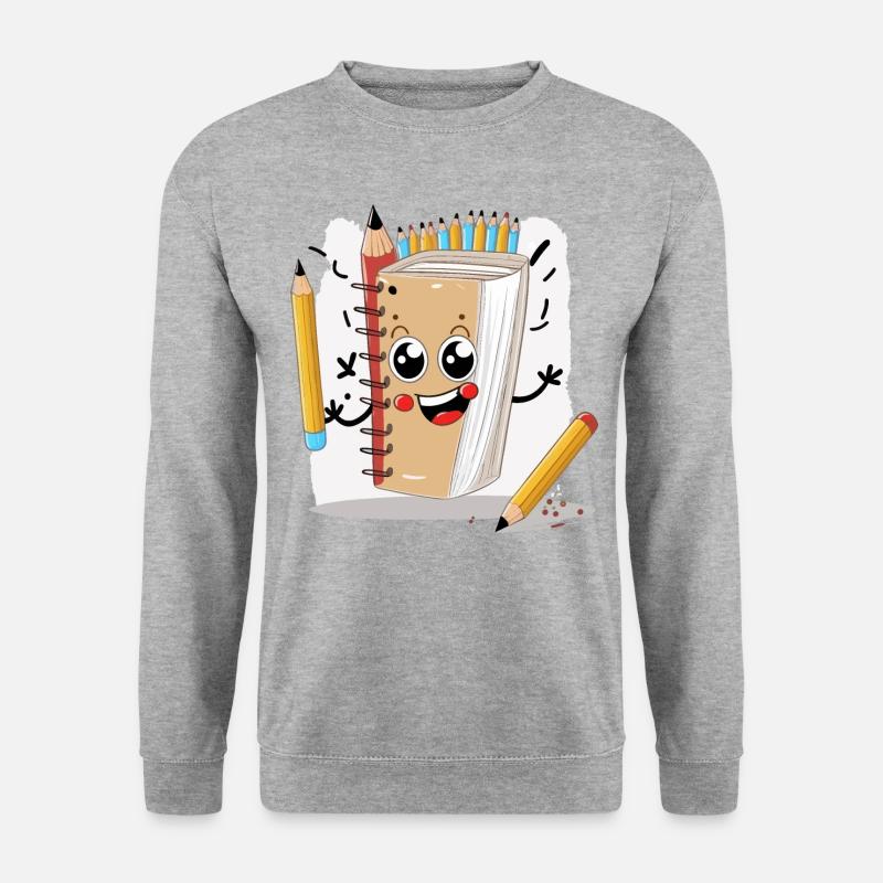 Der Sketch Master - Unisex Pullover - Weißgrau meliert