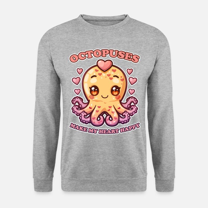 Funny Octopus Cephalopod Squid Gift - Unisex Sweatshirt - salt & pepper