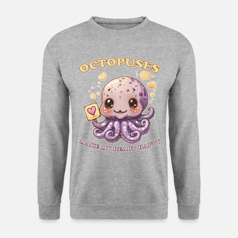 Funny Octopus Cephalopod Squid Gift - Unisex Sweatshirt - salt & pepper