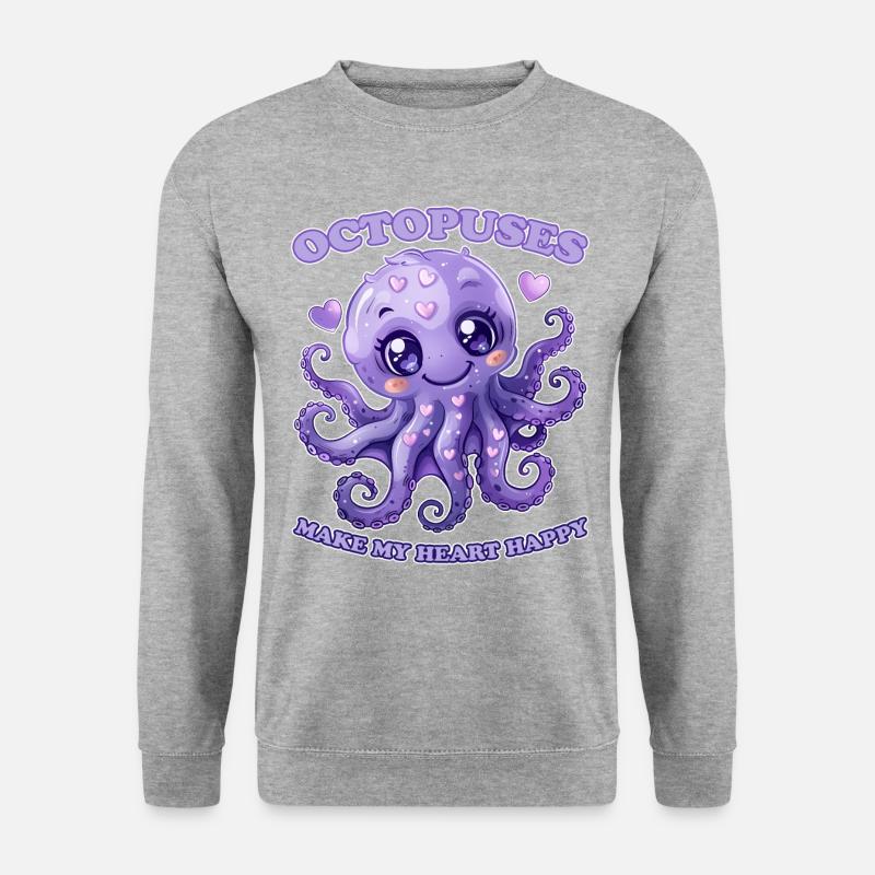 Funny Octopus Cephalopod Squid Gift - Unisex Sweatshirt - salt & pepper