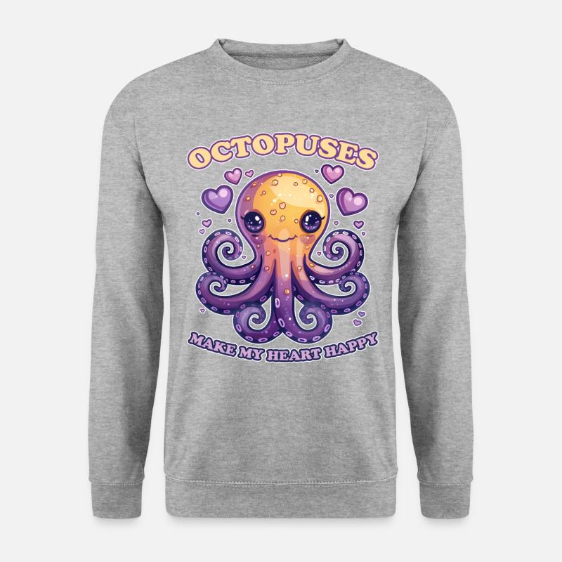 Funny Octopus Cephalopod Squid Gift - Unisex Sweatshirt - salt & pepper