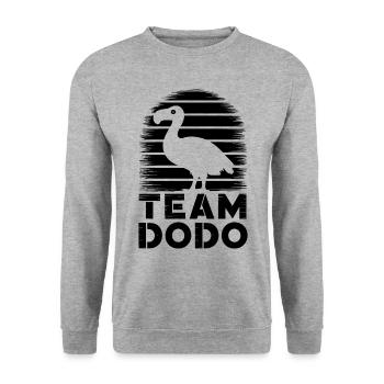 Dodo Dire Dodo Oiseau Drôle Dodo Cadeau - Sweat-shirt Unisexe - gris chiné - Devant - Alina (178cm) & Michal (187cm)