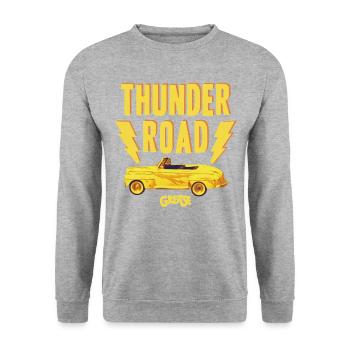Grease Thunder Road Yellow - Unisex Sweatshirt - salt & pepper - Front - Alina (178cm) & Michal (187cm)