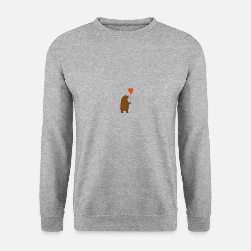 Wildtiere - Unisex Pullover - Weißgrau meliert