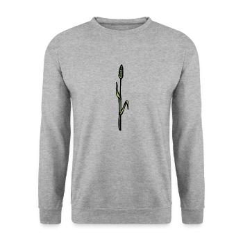 Wheat Grain Agriculture Funny Gift Idea Farmer's Wife - Unisex Sweatshirt - salt & pepper - Front - Alina (178cm) & Michal (187cm)