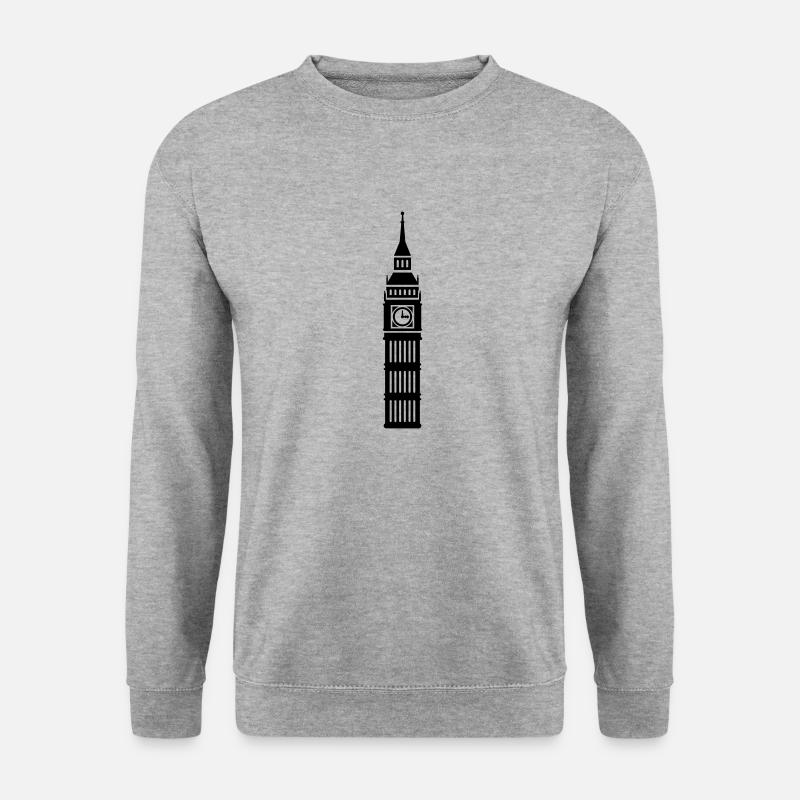 London - Unisex Pullover - Weißgrau meliert