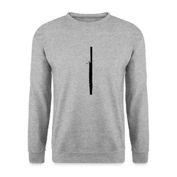 bassoon - Unisex Sweatshirt - salt & pepper - Front - Alina (178cm) & Michal (187cm)