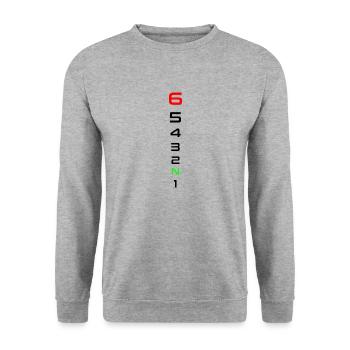 Moto Biker biker cadeau cadeau idée - Sweat-shirt Unisexe - gris chiné - Devant - Alina (178cm) & Michal (187cm)