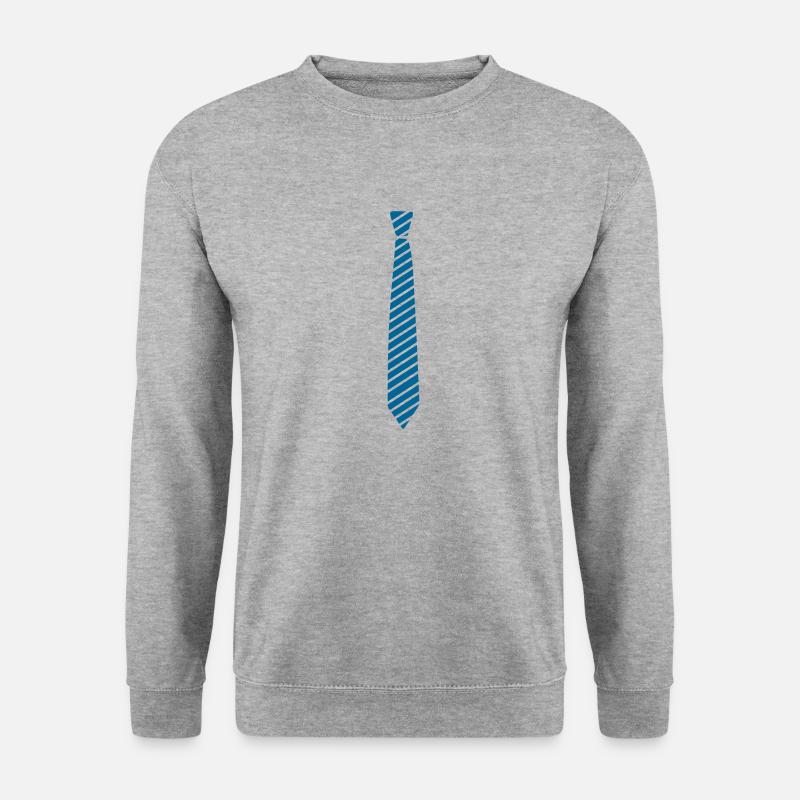 krawatte - Unisex Pullover - Weißgrau meliert