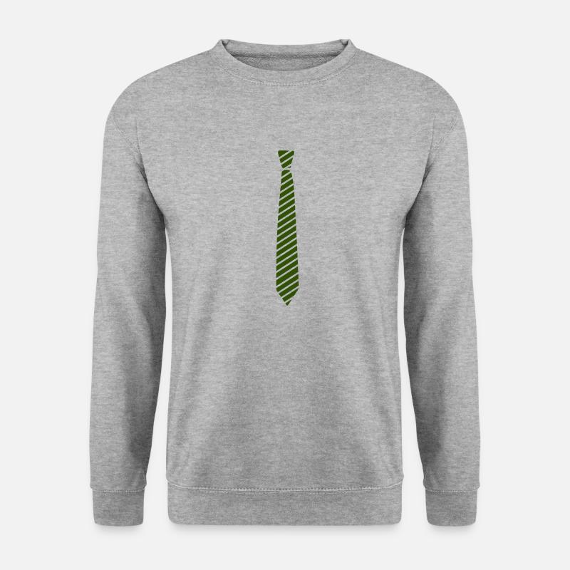 krawatte - Unisex Pullover - Weißgrau meliert
