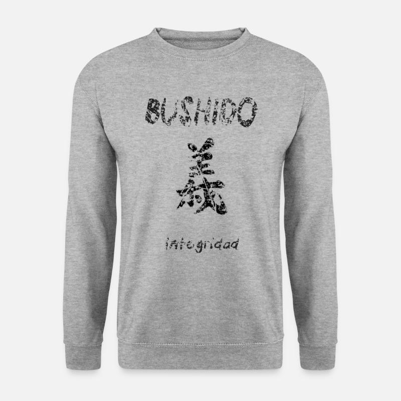 Bushido 7 - Unisex Pullover - Weißgrau meliert