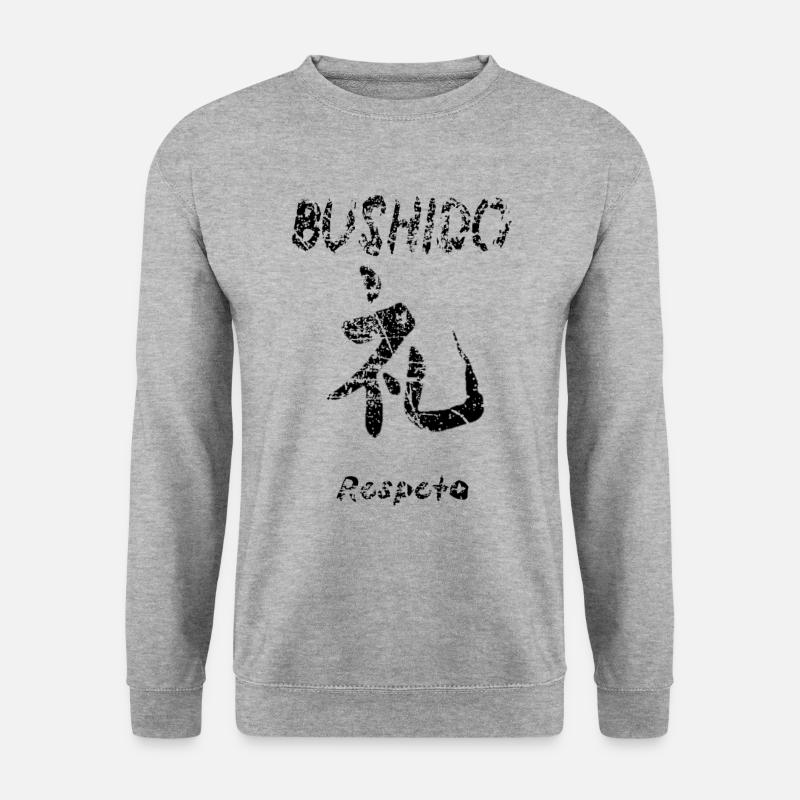 Bushido 6 - Unisex Pullover - Weißgrau meliert