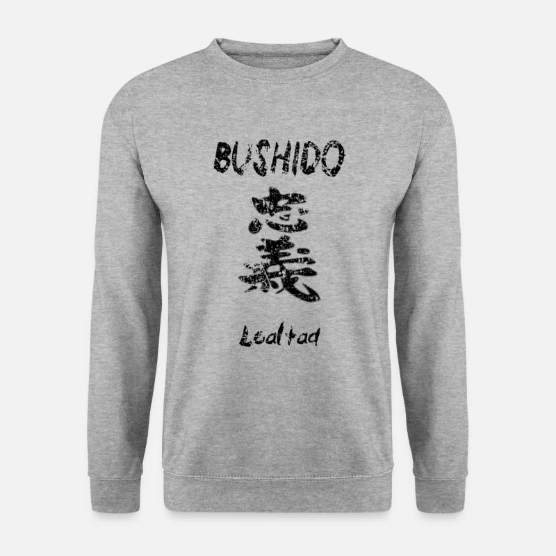 Bushido 1 - Unisex Pullover - Weißgrau meliert