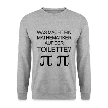 Lehrer Shirt - Mathematiker - Geschenk - Witz - Unisex Pullover - Weißgrau meliert - Vorne - Alina (178cm) & Michal (187cm)