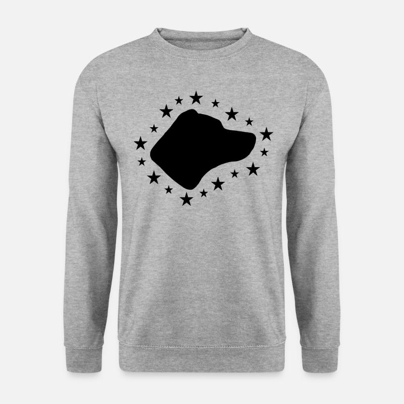 Jack Russell Terrier - Unisex Pullover - Weißgrau meliert