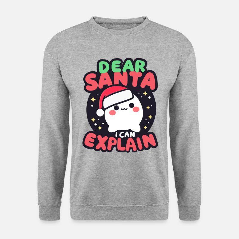 Dear Santa, I can Explain - Unisex Sweatshirt - salt & pepper