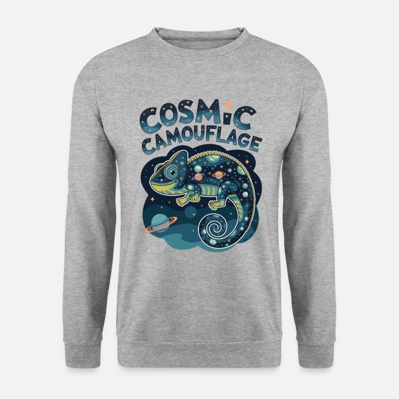Kosmische Tarnung - Unisex Pullover - Weißgrau meliert