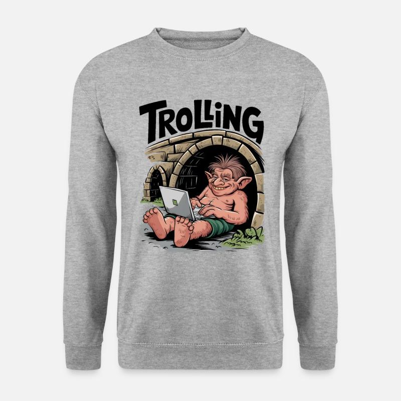 Trolling - Unisex Sweatshirt - salt & pepper
