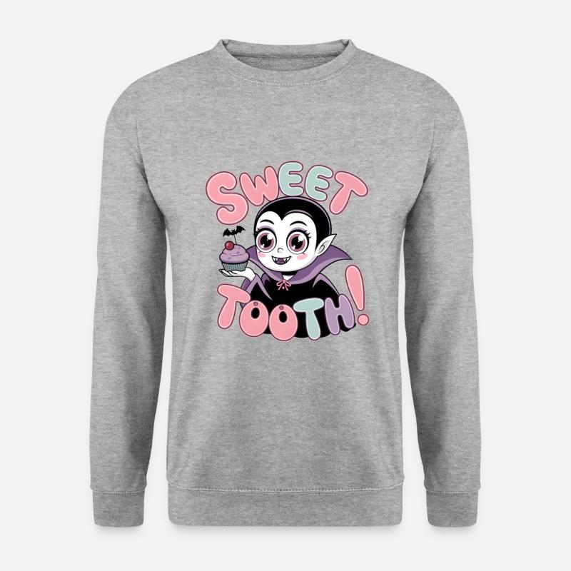 Süßer Zahn! - Unisex Pullover - Weißgrau meliert