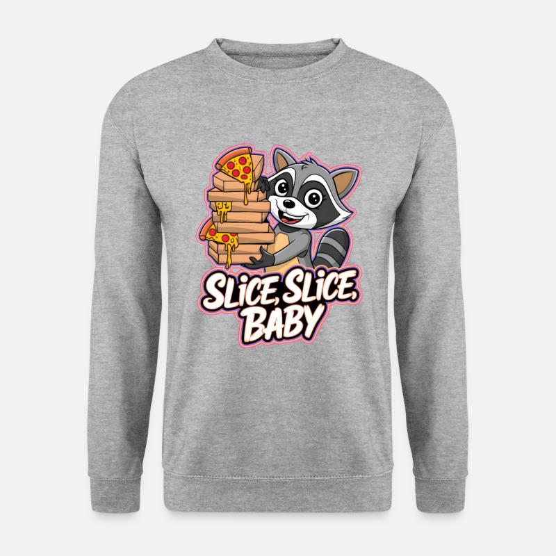 Scheibe, Scheibe, Baby - Unisex Pullover - Weißgrau meliert