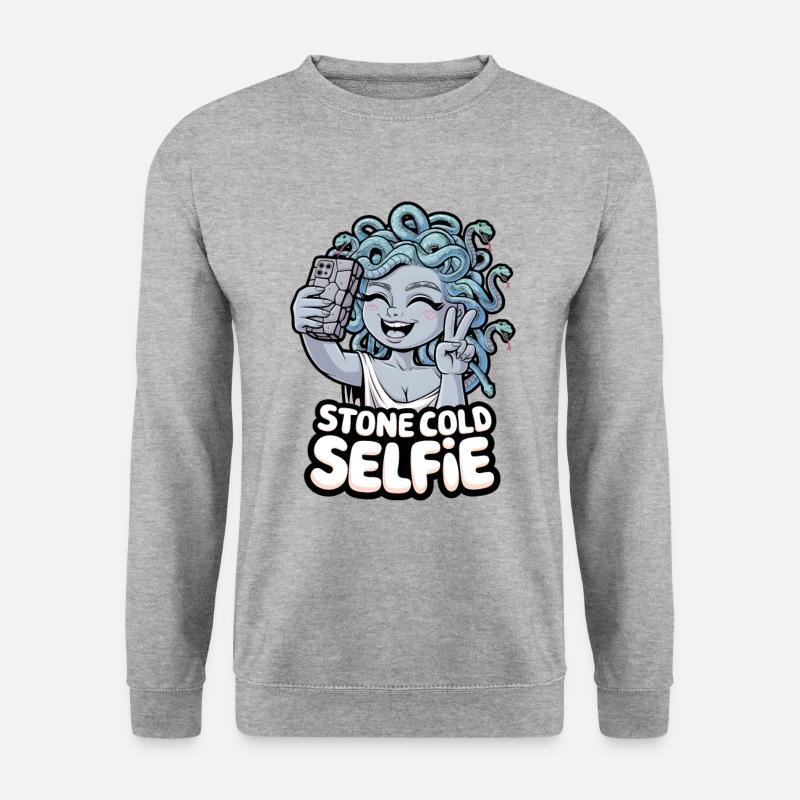 Stone Cold Selfie - Unisex Sweatshirt - salt & pepper