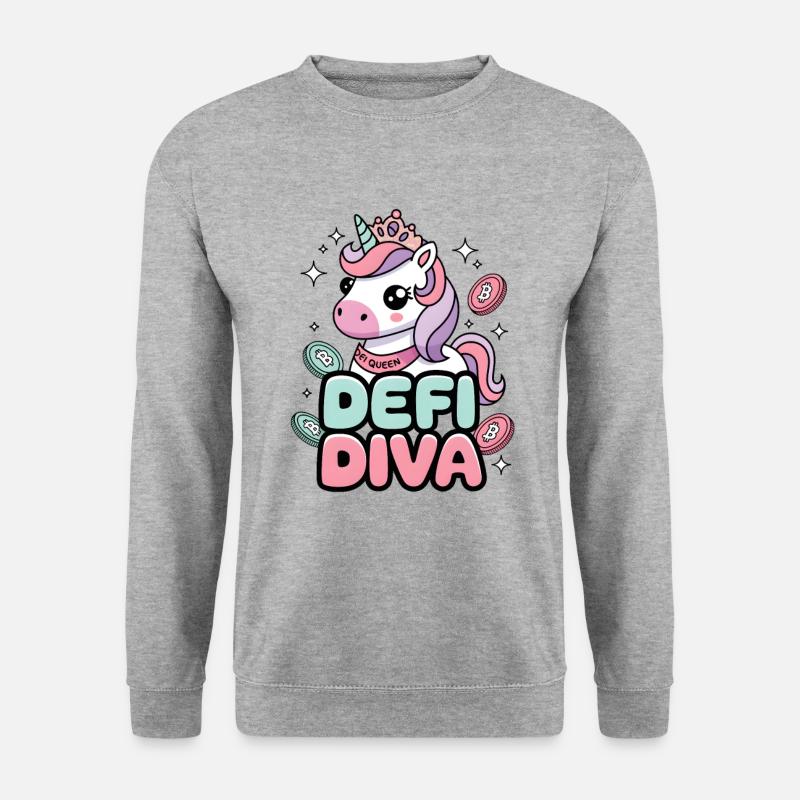 Defi Diva - Unisex Pullover - Weißgrau meliert
