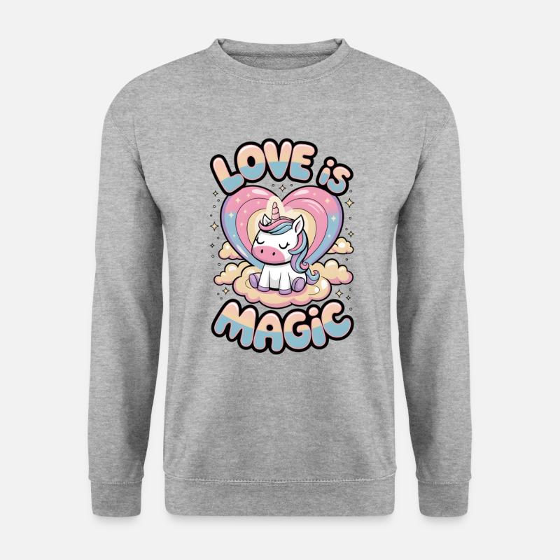 Love Is Magic - Unisex Sweatshirt - salt & pepper