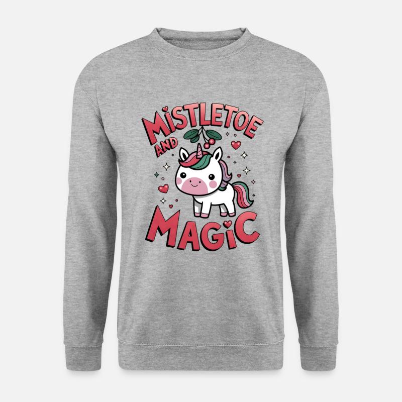 Mistletoe And Magic - Unisex Sweatshirt - salt & pepper