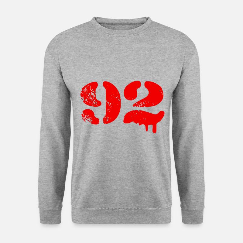 92 number symbol - Unisex Sweatshirt - salt & pepper