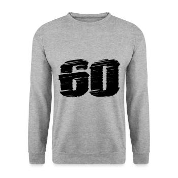 Maillot 60 numéros - Sweat-shirt Unisexe - gris chiné - Devant - Alina (178cm) & Michal (187cm)