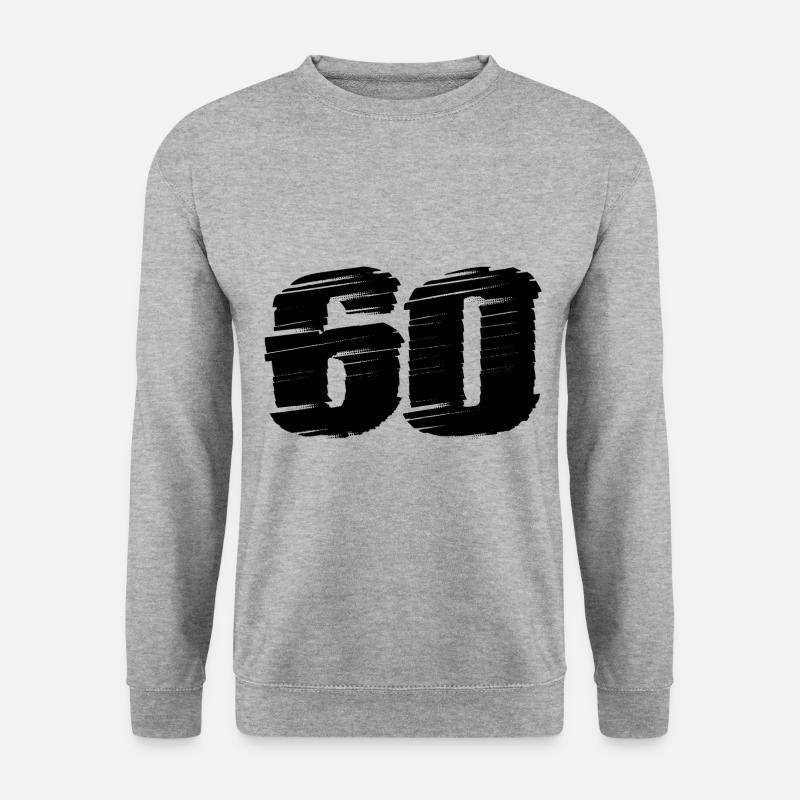 60 Number jersey - Unisex Sweatshirt - salt & pepper