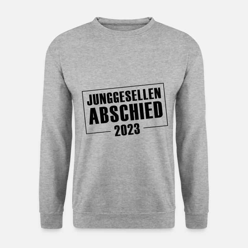 Junggesellenabschied 2023 Jga - Unisex Pullover - Weißgrau meliert