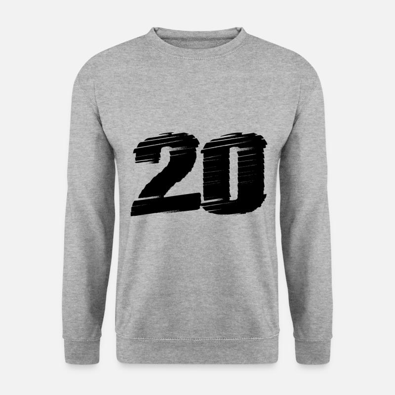 20 Number jersey - Unisex Sweatshirt - salt & pepper